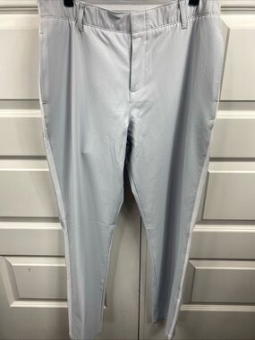 Under Armour UA Links Golf Pants Tuxedo Stipe Women Gray White 10 Dry Casual